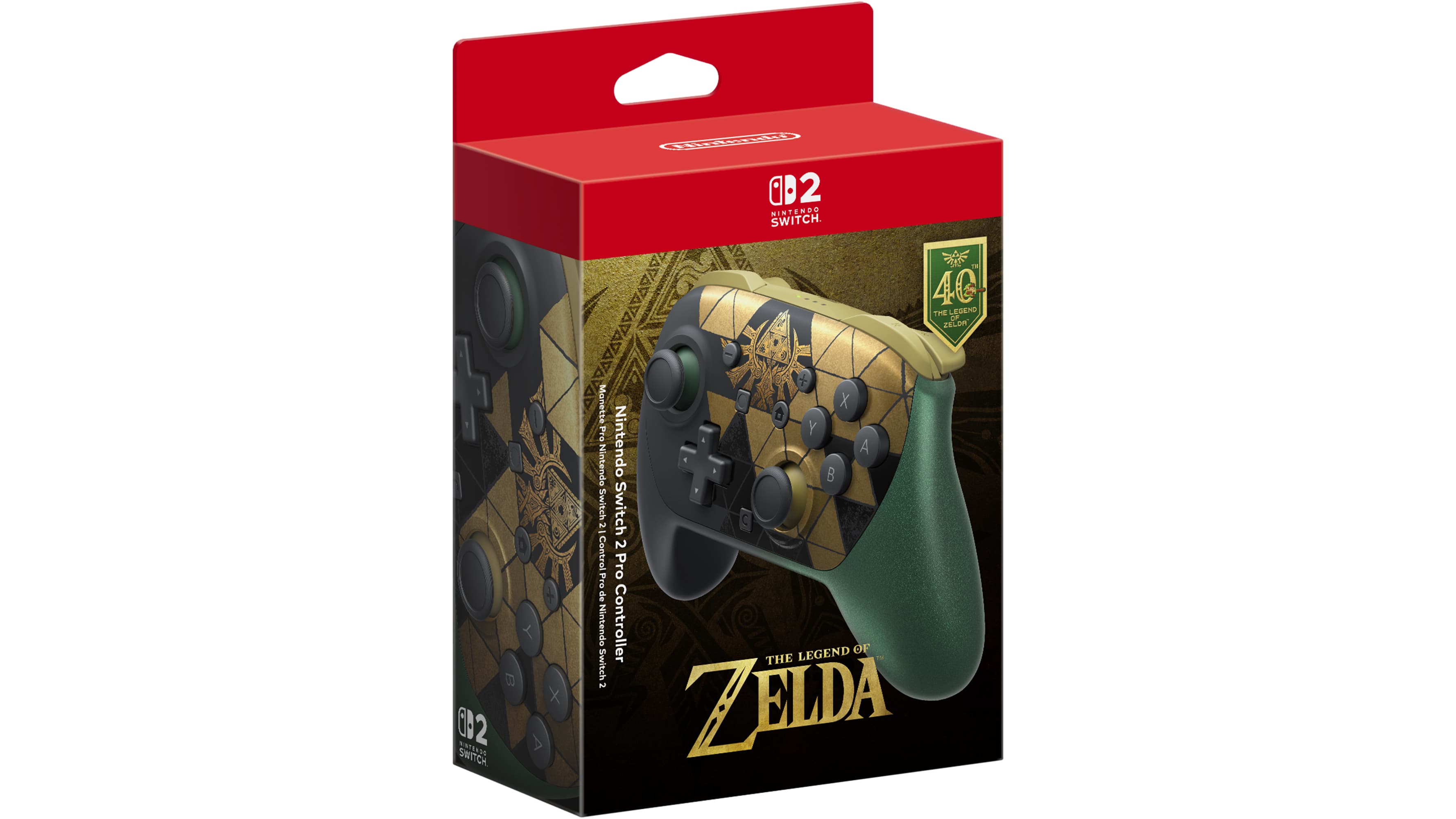 Nintendo Switch™ 2 Pro Controller The Legend of Zelda™ – 40th
